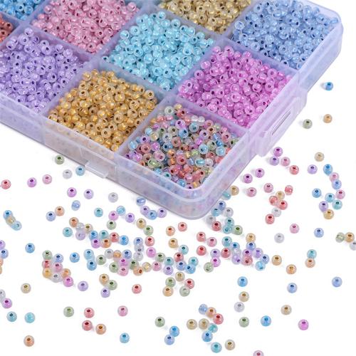 Mixed Glass Seed Beads, Seedbead, DIY, more colors for choice, 3mm, Approx 300PCs/Bag, Sold By Bag