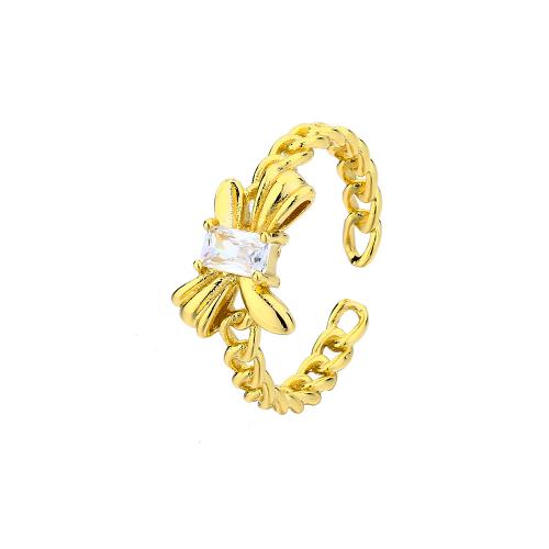 Cúbicos Circonia Micro Pave anillo de latón, metal, chapado, micro arcilla de zirconia cúbica & para mujer, más colores para la opción, Vendido por UD