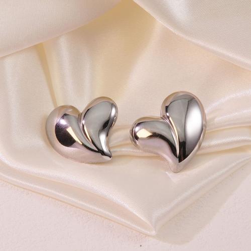 Stainless Steel Stud Earrings, 304 Stainless Steel, fashion jewelry & for woman, more colors for choice, Sold By Pair