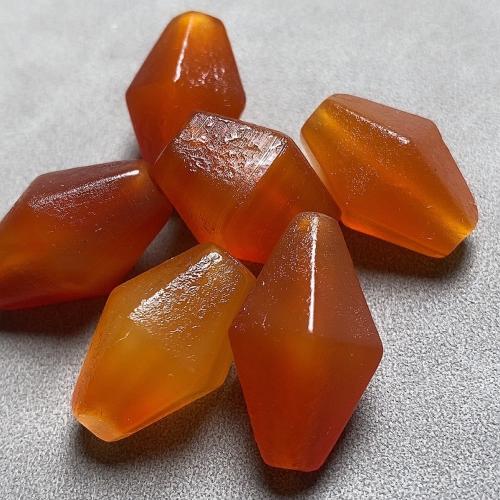 Natural Red Agate Beads, Geometrical Pattern, DIY, 11x20mm, Sold By PC