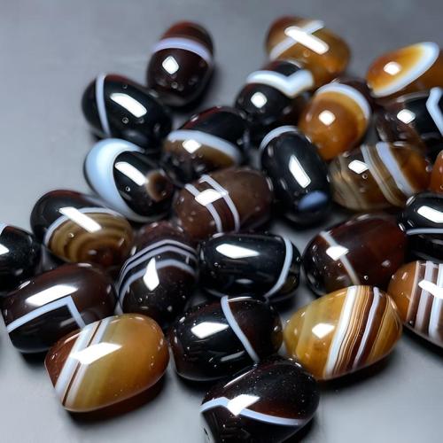 Perles agates, Agate, Seau, Oindre, DIY, 11x16mm, Vendu par PC