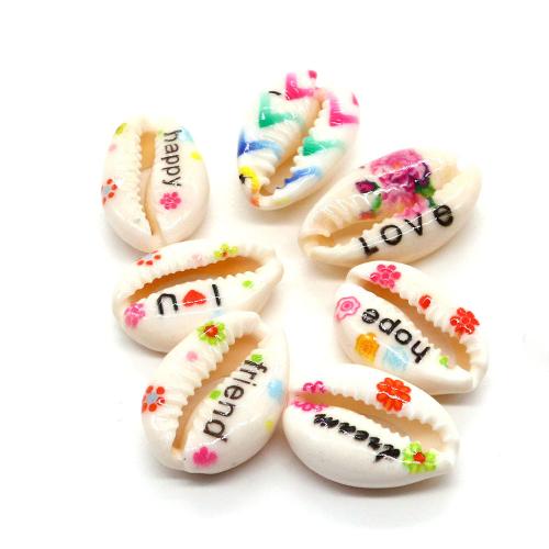 Natural Seashell Beads, DIY & enamel, more colors for choice, 9x19mm, Sold By PC