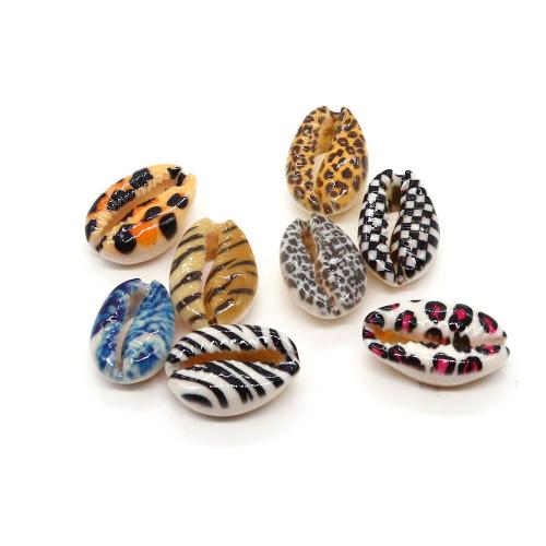 Natural Seashell Beads, DIY & enamel, more colors for choice, 9x19mm, Sold By PC