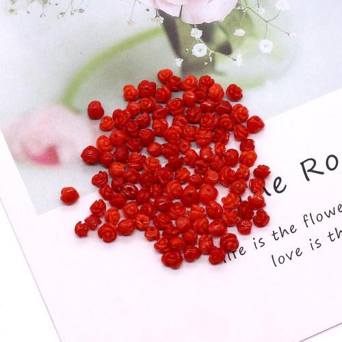 Natürliche Korallen Perlen, Koralle, Rose, DIY, rot, Size: 5-6mm, verkauft von PC