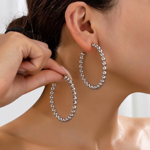 Tibetan Style Stud Earring, silver color plated, for woman, nickel, lead & cadmium free, Sold By Pair