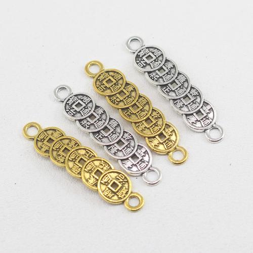 Tibetan Style Connector, plated, DIY & 1/1 loop, more colors for choice, 35x8x1.50mm, Sold By PC