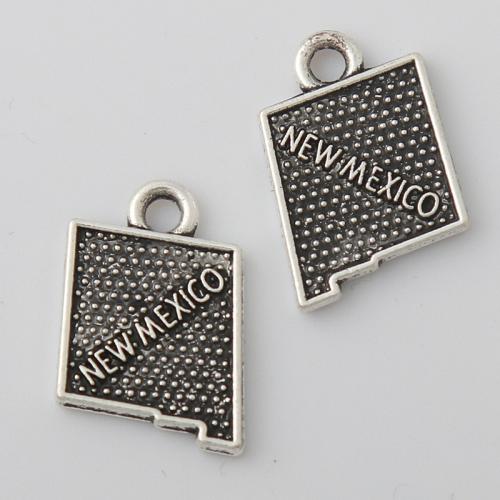 Pendentifs en alliage de zinc, Placage, DIY, 12x17mm, 100PC/sac, Vendu par sac