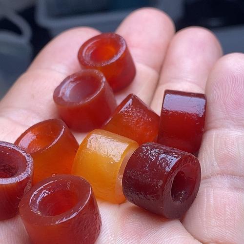 Red Agate Large Hole Bead, anoint, DIY, 11x14.60mm, Sold By PC