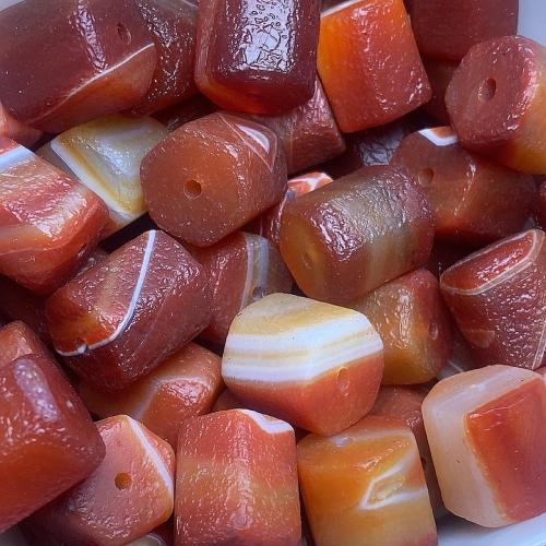 Natural Red Agate Beads, Geometrical Pattern, anoint, DIY, 14.50x15mm, Sold By PC