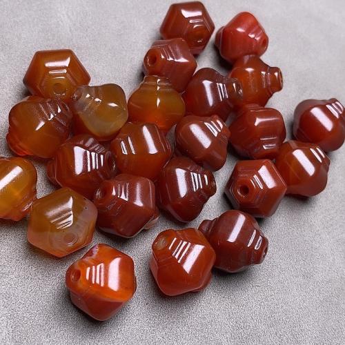 Natural Red Agate Beads, Lantern, DIY, 14x15.50mm, Sold By PC