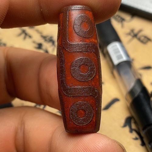 Natürliche Tibetan Achat Dzi Perlen, DIY, 14x40mm, verkauft von PC