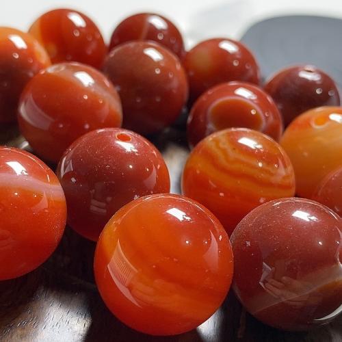 Natural Red Agate Beads, Round, DIY, 20mm, Sold By PC