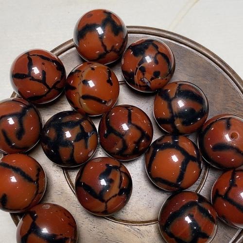 Natural Dragon Veins Agate Beads, Round, DIY, 20mm, Sold By PC