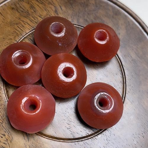 Natural Red Agate Beads, Saucer, anoint, DIY, 12x20mm, Sold By PC