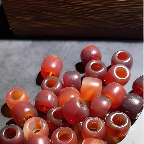 Red Agate Large Hole Bead, anoint, DIY, 8.50x10.50mm, Sold By PC