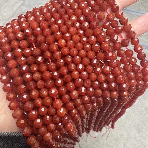 Natural Red Agate Beads, DIY & different size for choice, more colors for choice, Sold By Strand