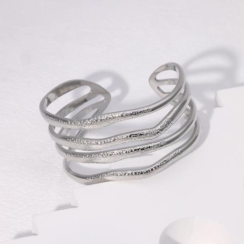 Stainless Steel Bangle, 304 Stainless Steel, plated, fashion jewelry & for woman & hollow, more colors for choice, Sold By PC