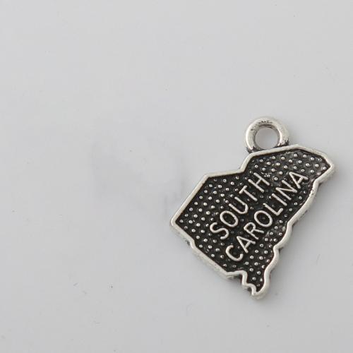 Tibetan Style Pendants, plated, DIY, 12x18mm, 100PCs/Bag, Sold By Bag