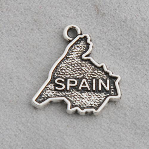 Pendentifs en alliage de zinc, Placage, DIY, 12x16mm, 100PC/sac, Vendu par sac