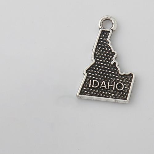 Pendentifs en alliage de zinc, Placage, DIY, 12x21mm, 100PC/sac, Vendu par sac