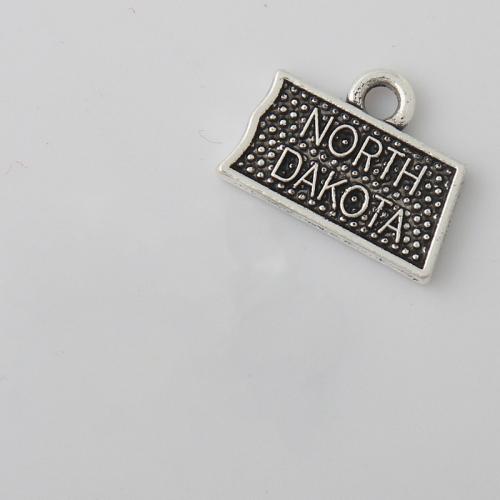 Pendentifs en alliage de zinc, Placage, DIY, 11x16mm, 100PC/sac, Vendu par sac