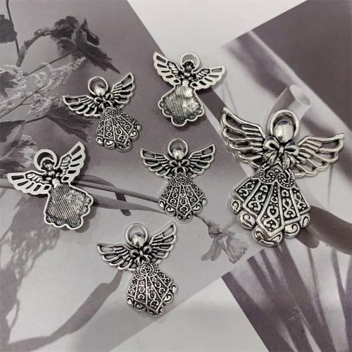 Tibetan Style Pendants, Angel, plated, DIY & different size for choice, more colors for choice, 100PCs/Bag, Sold By Bag