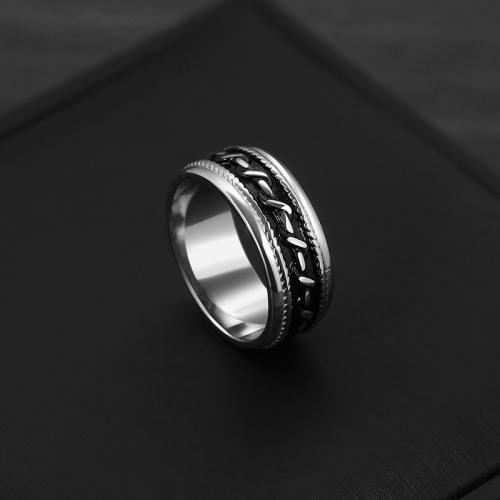 Titanium Steel Finger Ring, polished, different size for choice & for man & enamel, original color, US Ring Size:7-11, Sold By PC