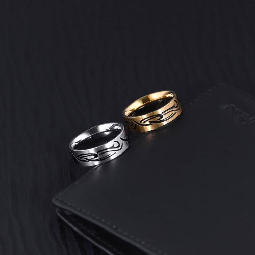 Titanium Steel Finger Ring, plated, different size for choice & for man & enamel, more colors for choice, US Ring Size:7-11, Sold By PC