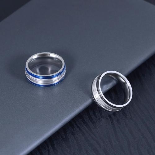 Titanium Steel Finger Ring, plated, different size for choice & for man, more colors for choice, US Ring Size:7-11, Sold By PC