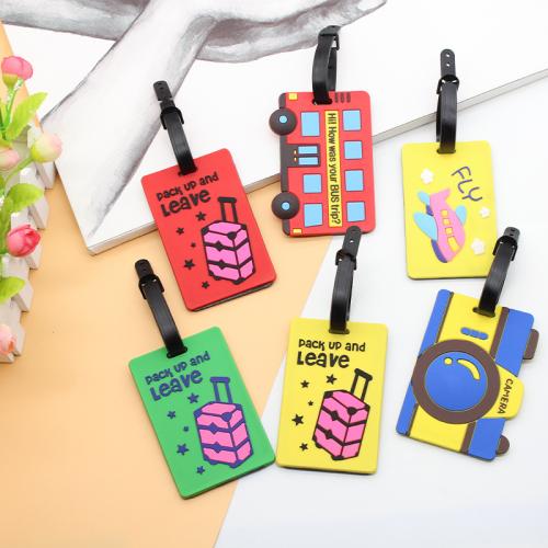 Soft PVC Luggage Tag, 3D effect & different designs for choice, more colors for choice, Sold By PC