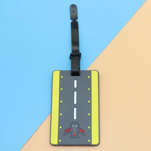 Silicone Luggage Tag, 3D effect & different designs for choice, more colors for choice, 105x65mm, Sold By PC