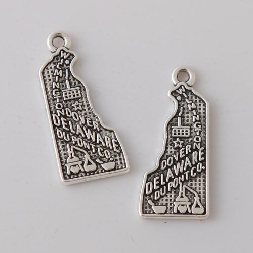 Tibetan Style Pendants, plated, DIY, 12x27mm, 100PCs/Bag, Sold By Bag