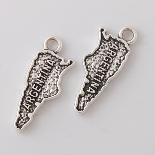 Tibetan Style Pendants, plated, DIY, 11x25mm, 100PCs/Bag, Sold By Bag