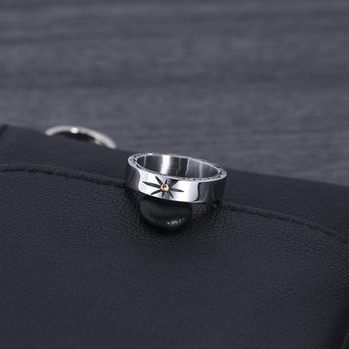 Titanium Steel Finger Ring, polished, different size for choice & for man, original color, US Ring Size:7-11, Sold By PC