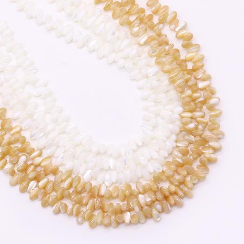 Natural Seashell Beads, Teardrop, DIY, more colors for choice, 4x8mm, Sold Per Approx 38 cm Strand