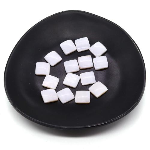 Shell Cabochons, Freshwater Shell,  Square, DIY & different size for choice, white, Sold By PC