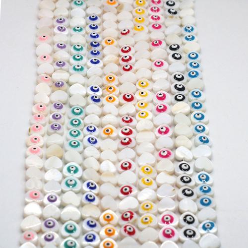 Natural Freshwater Shell Beads, Heart, DIY & enamel, more colors for choice, 10mm, Sold Per Approx 38 cm Strand