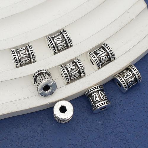 Tibetan Style Jewelry Beads, antique silver color plated, DIY, nickel, lead & cadmium free, 9x8.50mm, Hole:Approx 2mm, Approx 100PCs/Bag, Sold By Bag