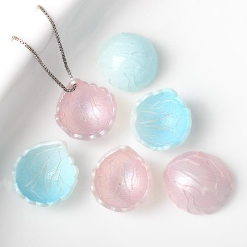 Resin Pendant, petals, DIY, more colors for choice, 14x16mm, 100PCs/Bag, Sold By Bag