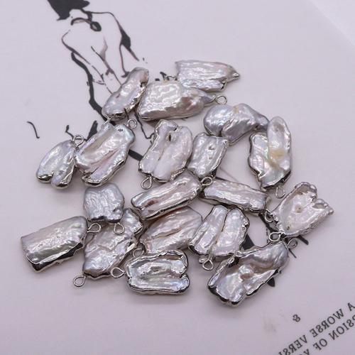 Freshwater Pearl Pendants, irregular, DIY, 10x20mm, Sold By PC