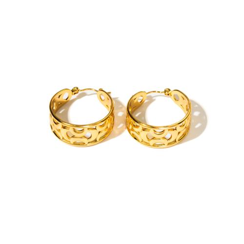 Acier inoxydable Levier Retour Earring, Acier inoxydable 304, Placage, styles différents pour le choix & pour femme & creux, doré, Vendu par paire