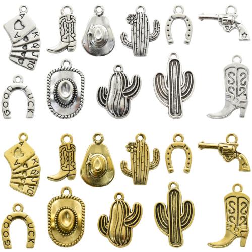 Tibetan Style Pendants, plated, random style & DIY, more colors for choice, 100G/Bag, Sold By Bag