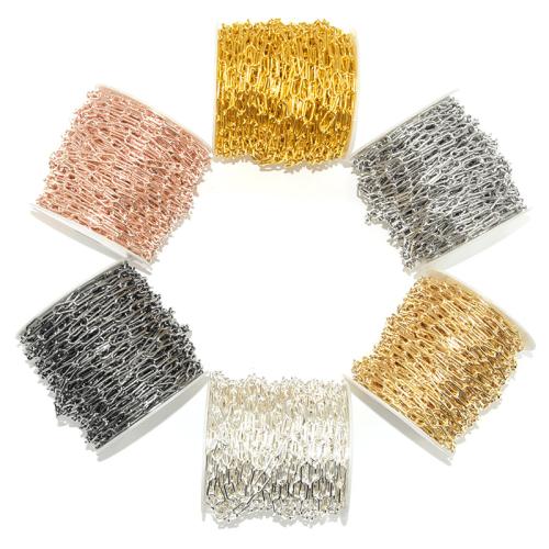 Iron Jewelry Chain, Vacuum Ion Plating, DIY, more colors for choice, 14x6mm, Sold By m