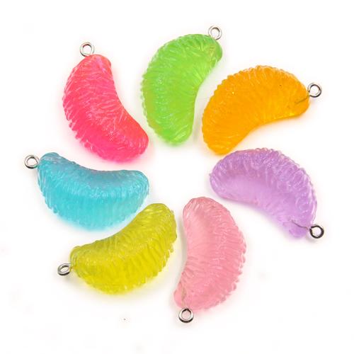 Resin Pendant, with Plastic, plated, DIY, more colors for choice, 18x33mm, 100PCs/Bag, Sold By Bag