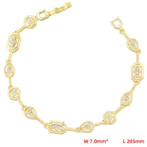 metal Pulsera y collar, Carta del alfabeto, chapado, diferentes estilos para la opción & micro arcilla de zirconia cúbica & para mujer & con diamantes de imitación, Vendido por UD