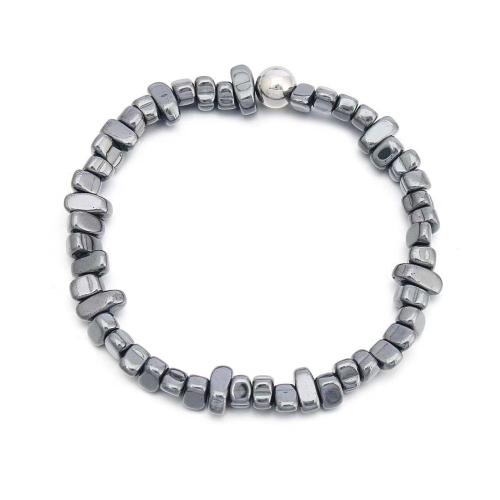 hématite non magnétique bracelet, fait à la main, styles différents pour le choix & pour homme, Longueur:Environ 6-8 pouce, Vendu par PC