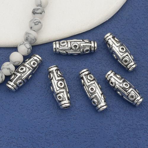 Tibetan Style Jewelry Beads, antique silver color plated, DIY, nickel, lead & cadmium free, 19x7mm, Hole:Approx 3mm, Approx 100PCs/Bag, Sold By Bag