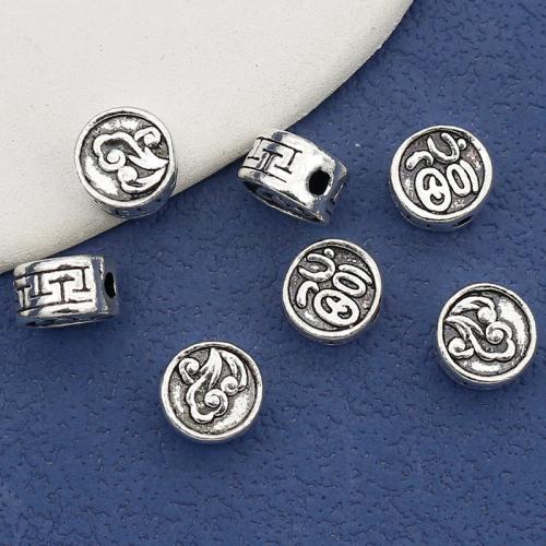 Tibetan Style Jewelry Beads, antique silver color plated, DIY, nickel, lead & cadmium free, 9x5mm, Hole:Approx 1.5mm, Approx 100PCs/Bag, Sold By Bag