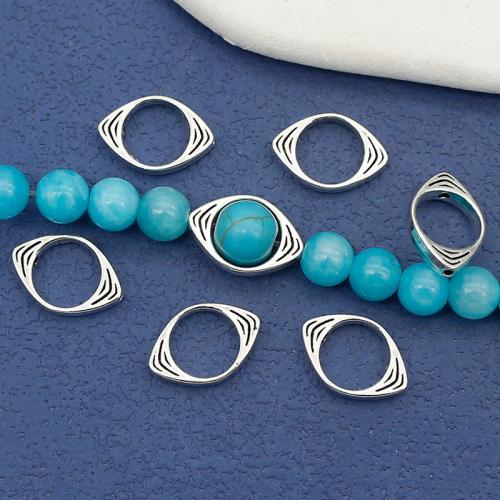 Tibetan Style Frame Bead, Evil Eye, antique silver color plated, DIY, nickel, lead & cadmium free, 14.50x10mm, Approx 100PCs/Bag, Sold By Bag