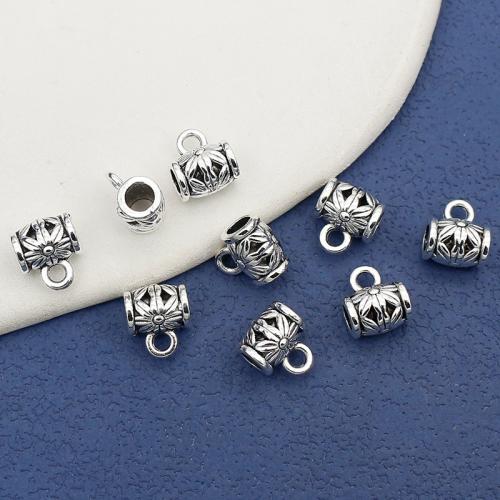 Tibetan Style Bail Beads, antique silver color plated, DIY, nickel, lead & cadmium free, 10x9mm, Hole:Approx 3mm, Approx 100PCs/Bag, Sold By Bag